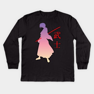 01 - Samurai Kids Long Sleeve T-Shirt